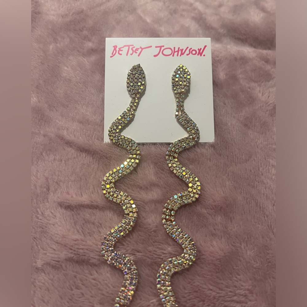 Betsey Johnson snake earrings